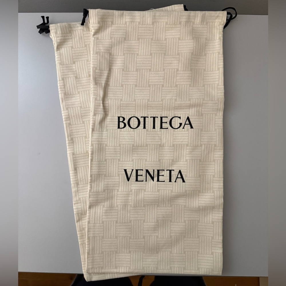 Bottega Veneta Cream Basketweave Dust Bags - Set of 2